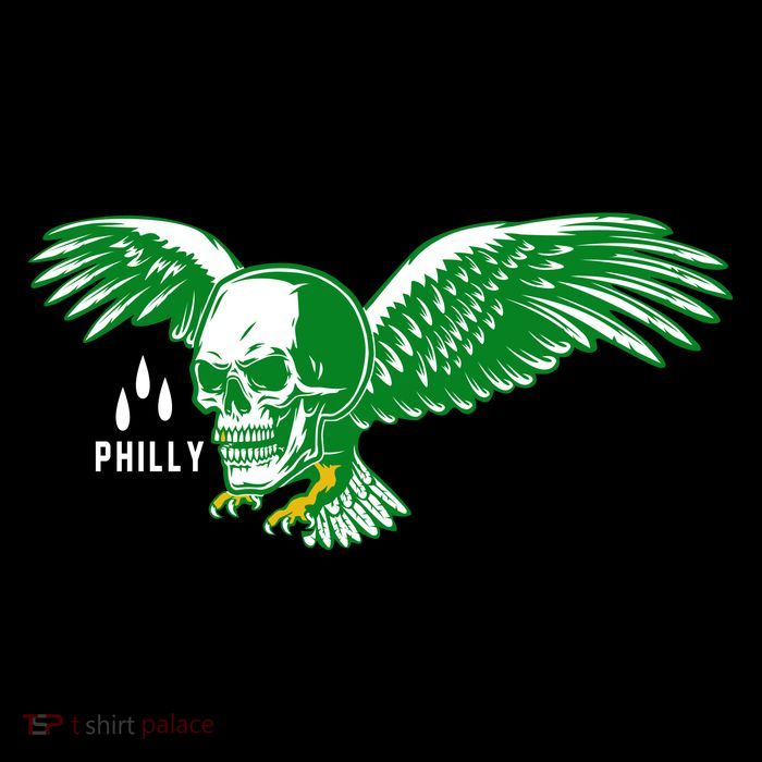 Philly Skull Eagle Sustainable Knit Beanie
