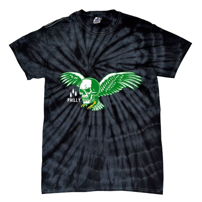 Philly Skull Eagle Tie-Dye T-Shirt