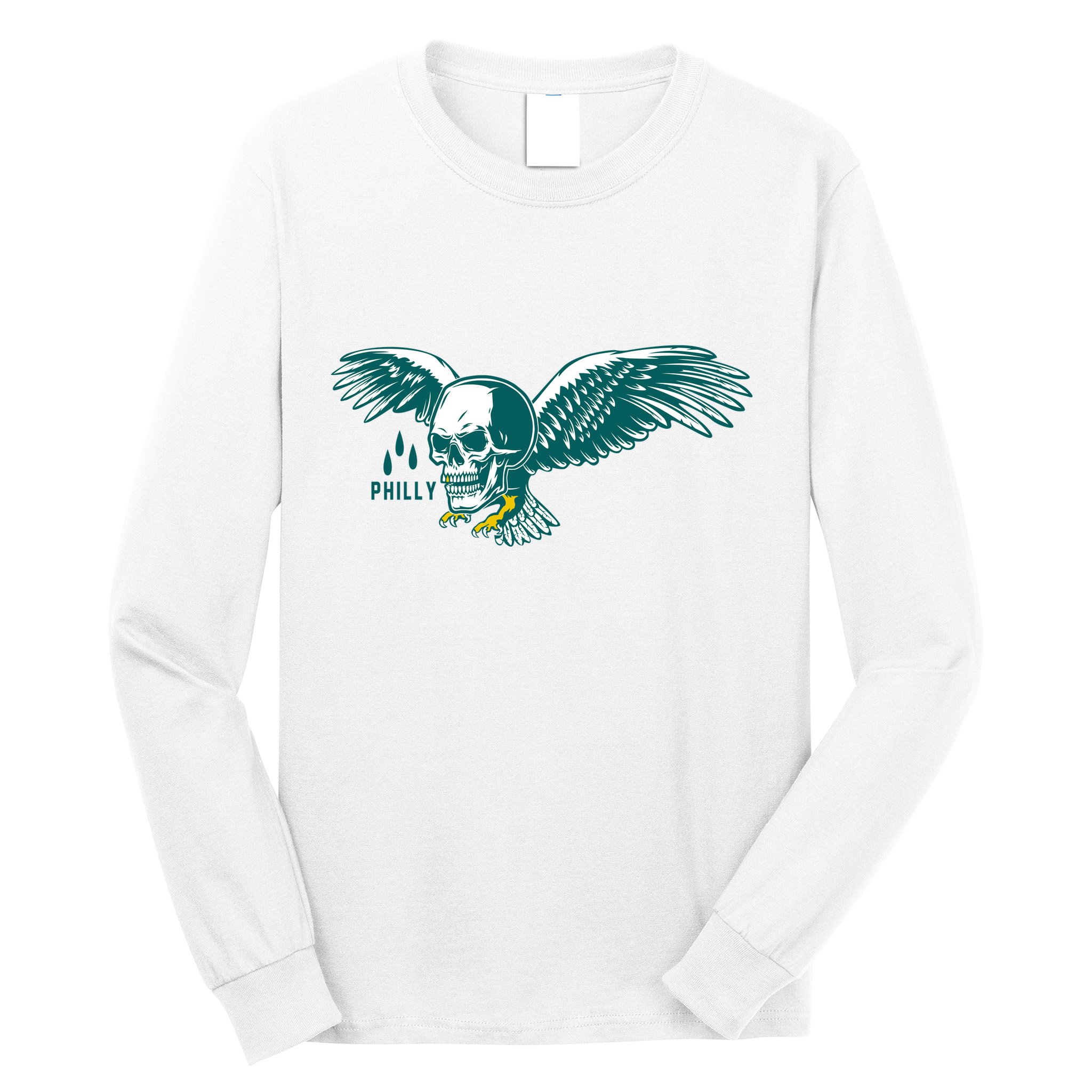 Philly Skull Eagle Long Sleeve Shirt