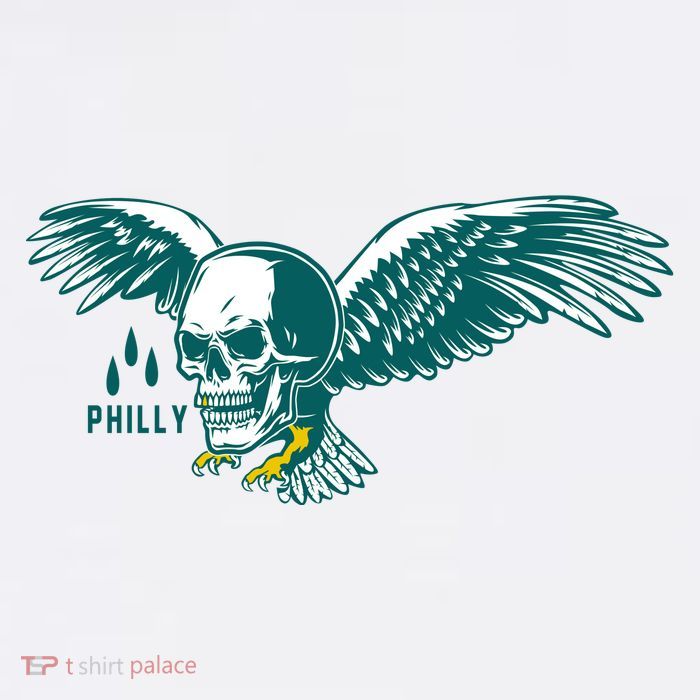 Philly Skull Eagle 11oz C Handle Ceramic Mug
