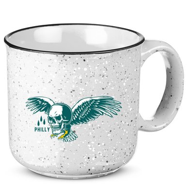 Philly Skull Eagle 15oz Campfire Ceramic Mug