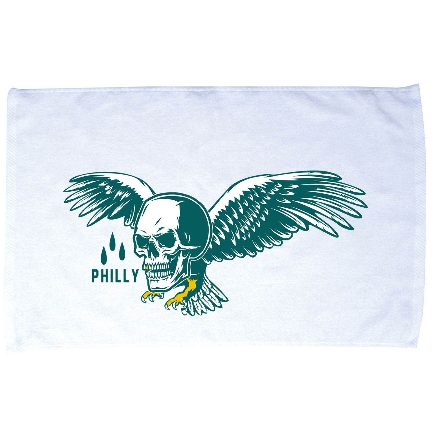 Philly Skull Eagle Microfiber Hand Towel