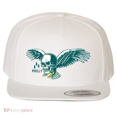 Philly Skull Eagle Wool Snapback Cap