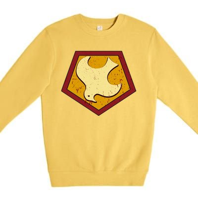 Peacemaker Superhero Emblem Premium Crewneck Sweatshirt