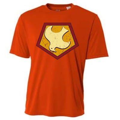 Peacemaker Superhero Emblem Cooling Performance Crew T-Shirt