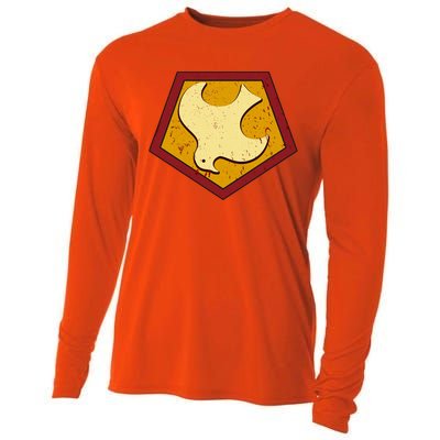 Peacemaker Superhero Emblem Cooling Performance Long Sleeve Crew