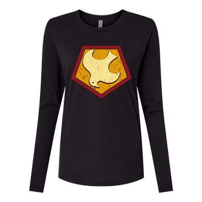 Peacemaker Superhero Emblem Womens Cotton Relaxed Long Sleeve T-Shirt