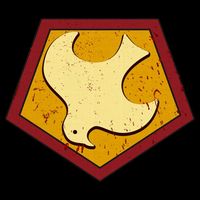 Peacemaker Superhero Emblem Backpack
