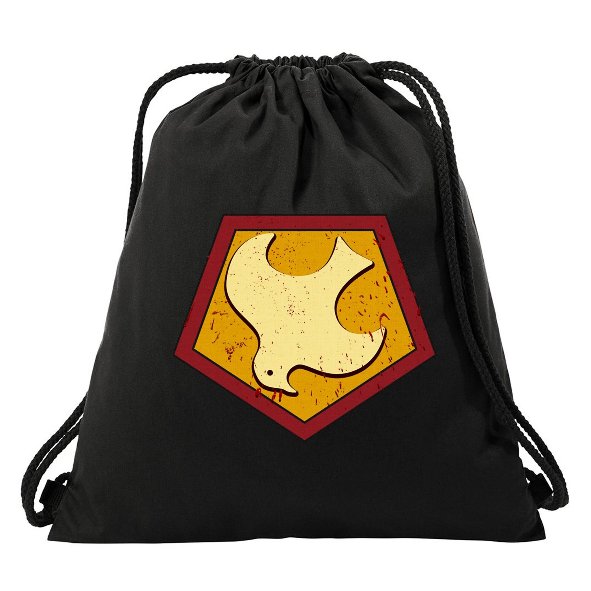 Peacemaker Superhero Emblem Drawstring Bag
