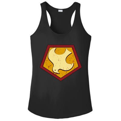 Peacemaker Superhero Emblem Ladies PosiCharge Competitor Racerback Tank