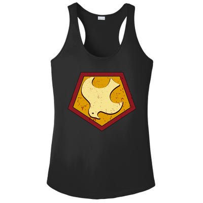 Peacemaker Superhero Emblem Ladies PosiCharge Competitor Racerback Tank