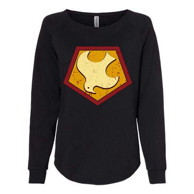 Peacemaker Superhero Emblem Womens California Wash Sweatshirt