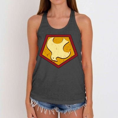 Peacemaker Superhero Emblem Women's Knotted Racerback Tank