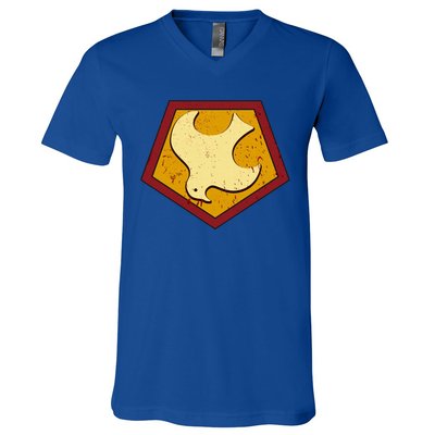 Peacemaker Superhero Emblem V-Neck T-Shirt