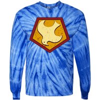 Peacemaker Superhero Emblem Tie-Dye Long Sleeve Shirt