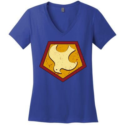 Peacemaker Superhero Emblem Women's V-Neck T-Shirt