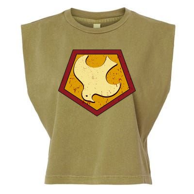 Peacemaker Superhero Emblem Garment-Dyed Women's Muscle Tee