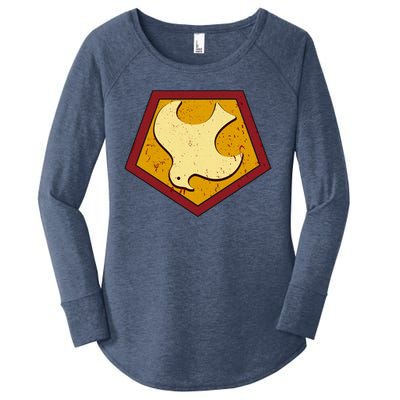 Peacemaker Superhero Emblem Women's Perfect Tri Tunic Long Sleeve Shirt