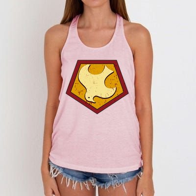 Peacemaker Superhero Emblem Women's Knotted Racerback Tank