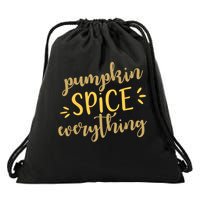 Pumpkin Spice Everything Drawstring Bag