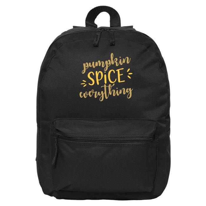 Pumpkin Spice Everything 16 in Basic Backpack