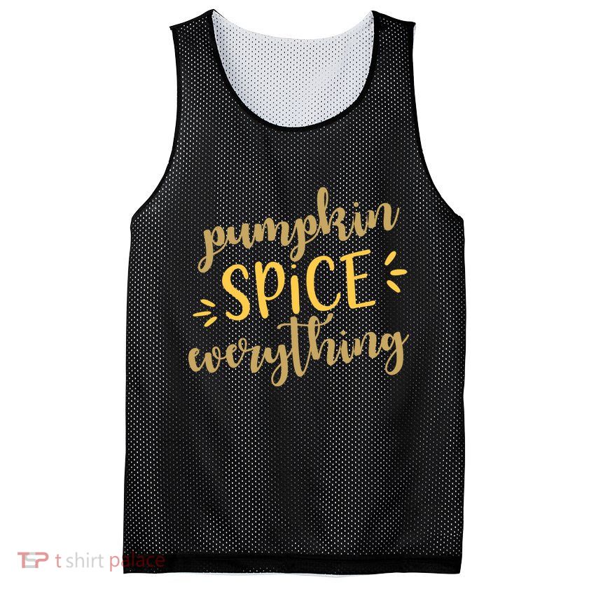 Pumpkin Spice Everything Mesh Reversible Basketball Jersey Tank