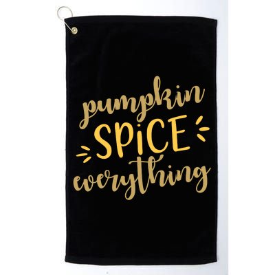 Pumpkin Spice Everything Platinum Collection Golf Towel