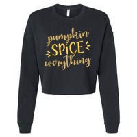 Pumpkin Spice Everything Cropped Pullover Crew