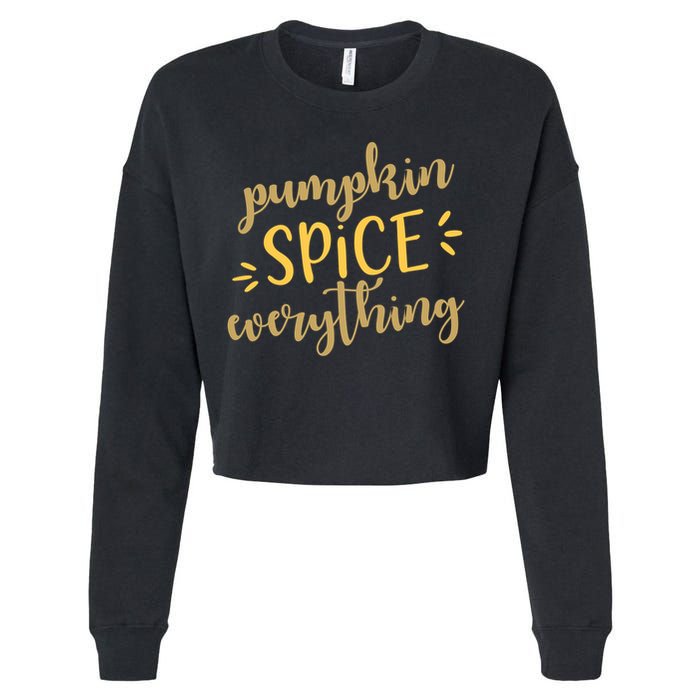 Pumpkin Spice Everything Cropped Pullover Crew