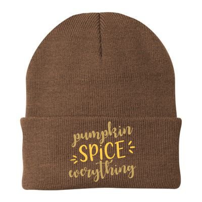 Pumpkin Spice Everything Knit Cap Winter Beanie