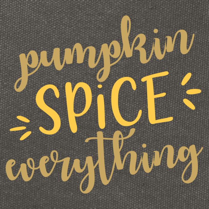 Pumpkin Spice Everything Cotton Canvas Backpack