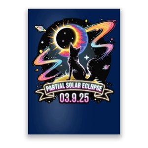 Partial Solar Eclipse 2025 Cat Lover Astronomy 3.29.25 Poster