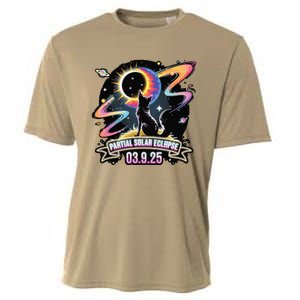 Partial Solar Eclipse 2025 Cat Lover Astronomy 3.29.25 Cooling Performance Crew T-Shirt