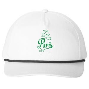 Paris Script Eiffel Tower French France Snapback Five-Panel Rope Hat