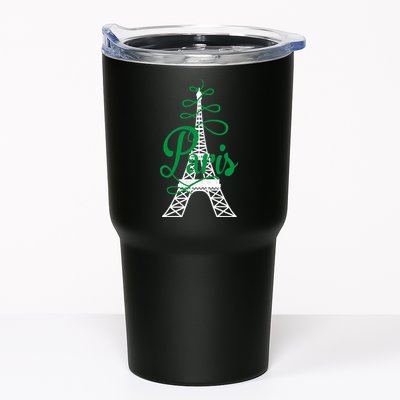 Paris Script Eiffel Tower French France Tumbler