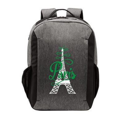 Paris Script Eiffel Tower French France Vector Backpack