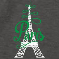 Paris Script Eiffel Tower French France Vector Backpack