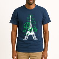 Paris Script Eiffel Tower French France Tall T-Shirt