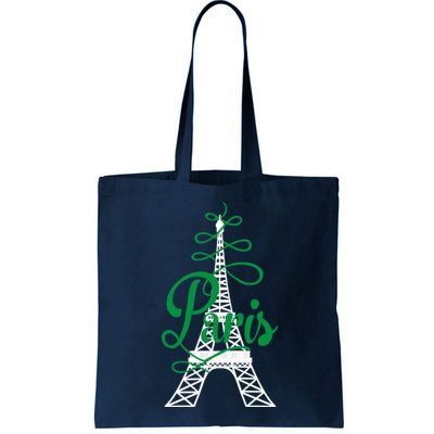 Paris Script Eiffel Tower French France Bag