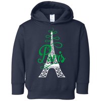 Paris Script Eiffel Tower French France Toddler Hoodie