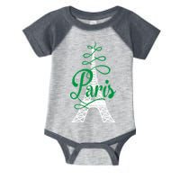 Paris Script Eiffel Tower French France Infant Baby Jersey Bodysuit