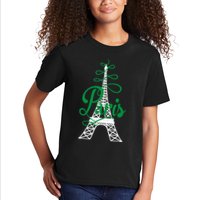 Paris Script Eiffel Tower French France Kids T-Shirt