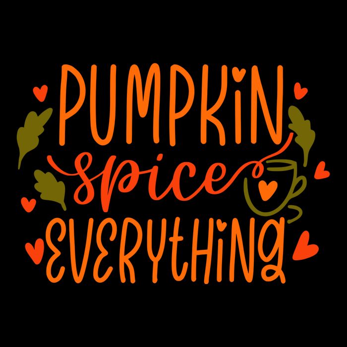 Pumpkin Spice Everything Holiday Festive Zip Tote Bag