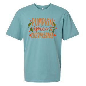 Pumpkin Spice Everything Holiday Festive Sueded Cloud Jersey T-Shirt