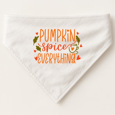 Pumpkin Spice Everything Holiday Festive USA-Made Doggie Bandana