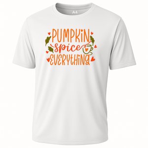 Pumpkin Spice Everything Holiday Festive Cooling Performance Crew T-Shirt