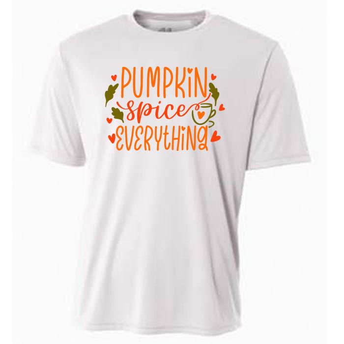 Pumpkin Spice Everything Holiday Festive Cooling Performance Crew T-Shirt