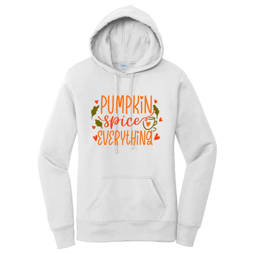 Pumpkin Spice Everything Holiday Festive Women's Pullover Hoodie