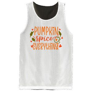 Pumpkin Spice Everything Holiday Festive Mesh Reversible Basketball Jersey Tank