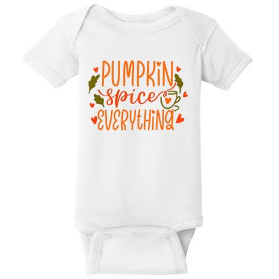 Pumpkin Spice Everything Holiday Festive Baby Bodysuit